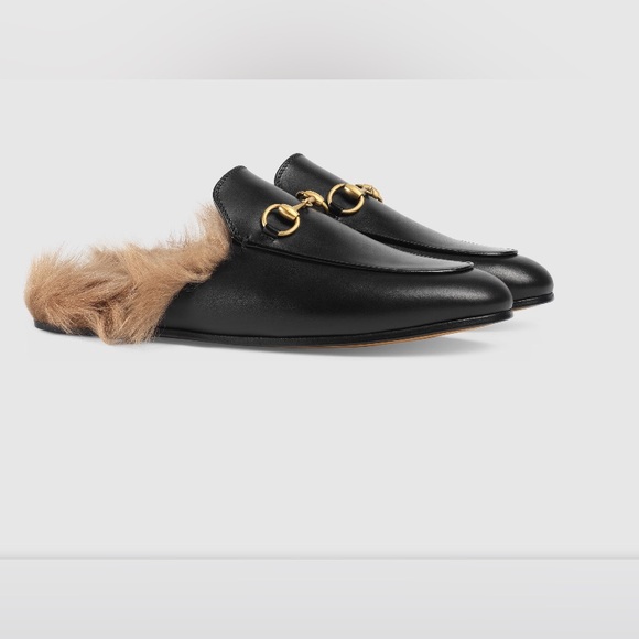 Gucci PRINCETOWN Fur Mule Size 39 US 8.5-9 - Picture 6 of 14